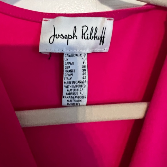 Joseph Ribkoff Pink Ruffle Dress - Picture 3 of 3